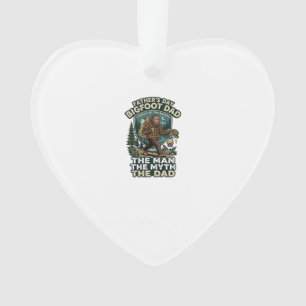 Father Day Bigfoot Dad Shirt Strong Quiet Reliable Ornament