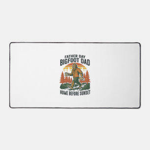 Father Day Bigfoot Dad Shirt The Man The Myth The Desk Mat