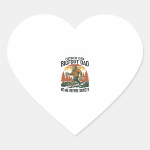 Father Day Bigfoot Dad Shirt The Man The Myth The  Heart Sticker