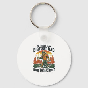 Father Day Bigfoot Dad Shirt The Man The Myth The Keychain