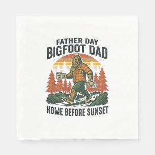 Father Day Bigfoot Dad Shirt The Man The Myth The Napkin