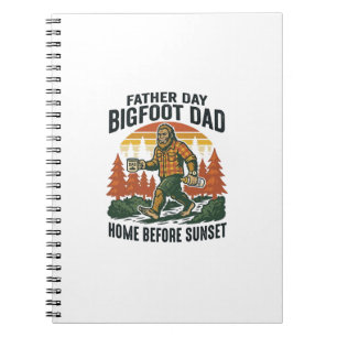 Father Day Bigfoot Dad Shirt The Man The Myth The Notebook