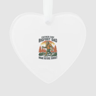 Father Day Bigfoot Dad Shirt The Man The Myth The  Ornament