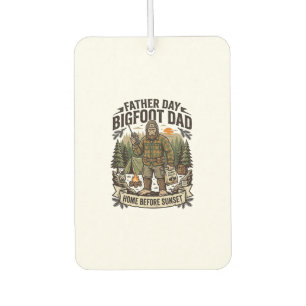 Father Day Bigfoot Dad Shirt Woodland Papa Retro G Air Freshener
