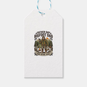 Father Day Bigfoot Dad Shirt Woodland Papa Retro G Gift Tags