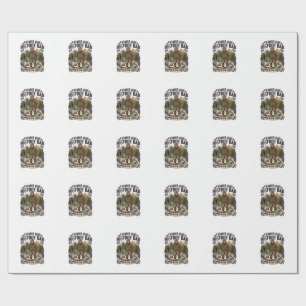 Father Day Bigfoot Dad Shirt Woodland Papa Retro G Wrapping Paper