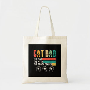 Father Day Cat Dad Tote Bag