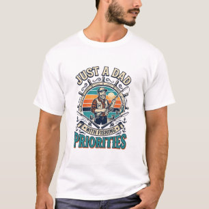 Father Day Fishing Dad Shirt Just A Dad With Fishi