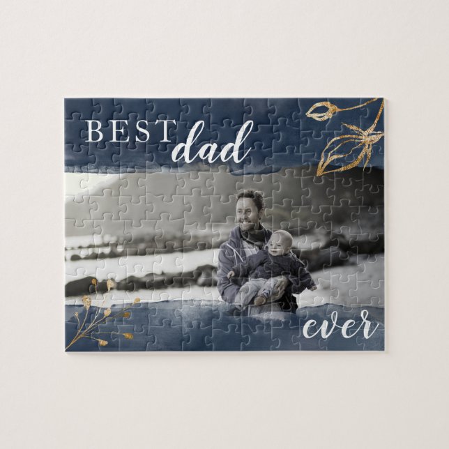 Father Day Gift Custom Photo Jigsaw Puzzle (Horizontal)