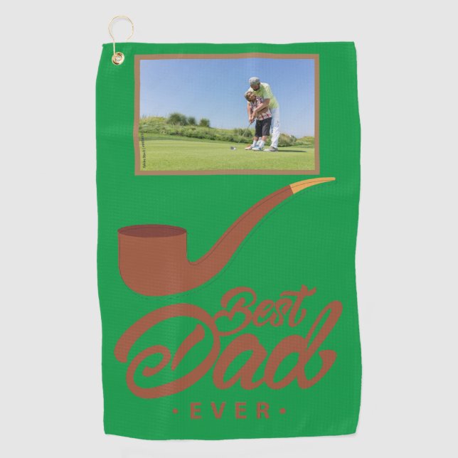 Father Day Gift Customizable  Golf Towel (Front)