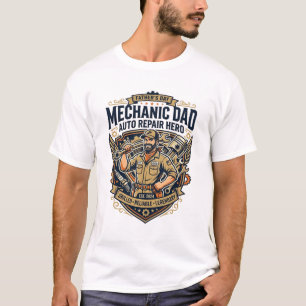 Father Day Mechanic Dad Shirt Funny Working Dad Gi