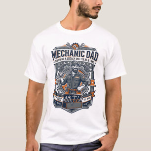 Father Day Mechanic Dad Shirt Funny Working Dad Gi