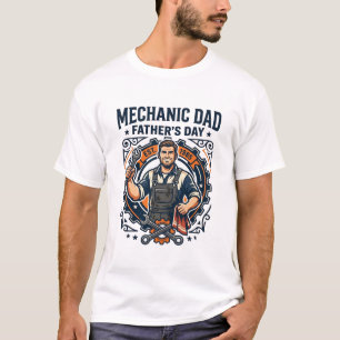 Father Day Mechanic Dad Shirt Funny Working Dad Gi