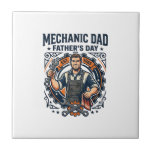 Father Day Mechanic Dad Shirt Funny Working Dad Gi Tile<br><div class="desc">Father Day Mechanic Dad Shirt Funny Working Dad Gift Design 6_1</div>