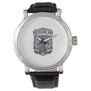 Father Day Mechanic Dad Shirt Funny Working Dad Gi Watch