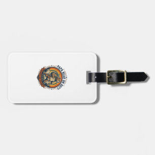Father Day Papa Bear On Duty Shirt Funny Animal Da Luggage Tag