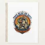 Father Day Papa Bear On Duty Shirt Funny Animal Da Planner<br><div class="desc">Father Day Papa Bear On Duty Shirt Funny Animal Dad Gift Design 10_1</div>