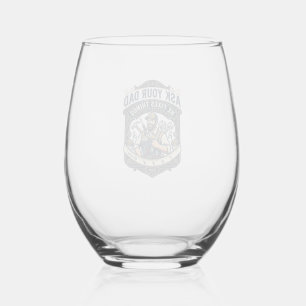 Father Day Repair Dad Shirt Ask Your Dad He Fixes Stemless Wine Glass