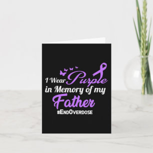 Father Drug Overdose Awareness Memory  Card