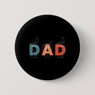 Father Father's Day Deaf-mute Sign-language  2 Inch Round Button