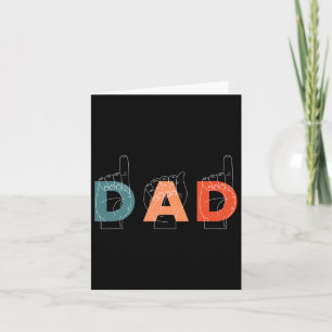 Father Father's Day Deaf-mute Sign-language  Card