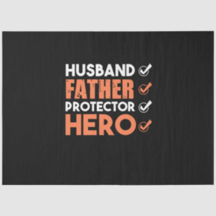 Father Gift Husband Father Hero Tissue Paper