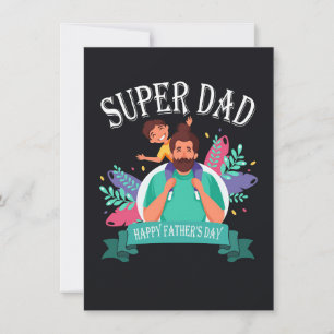 Father Gift Super Dad Invitation