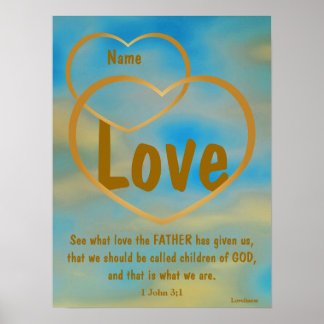 Father God's Love Poster -Customize