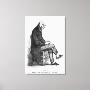 Father Goriot, illustration from 'Le Pere Canvas Print