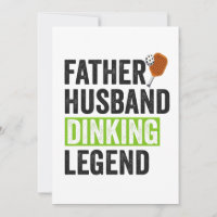 Father Husband Dinking Legend Funny Pickleball Dad