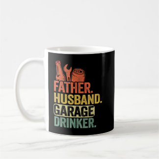 Father Husband Garage Drinker Vintage Mechanic Dad Coffee Mug