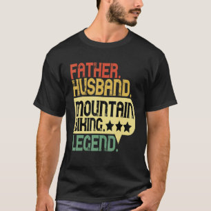 Father Husband Mountain Biking Legend Bike Trail R T-Shirt