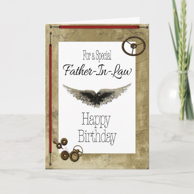 Father-In-Law Happy Birthday Card (Front)