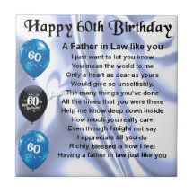 Father in Law Poem - 60th Birthday