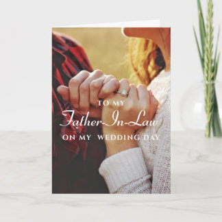 Father-in-law Wedding Card 