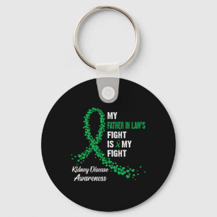 Father In Law's Fight My Fight Kidney Disease Awar Keychain