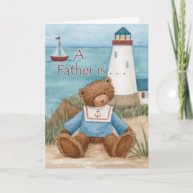 Father is Guiding Light - Greeting Card (Front)