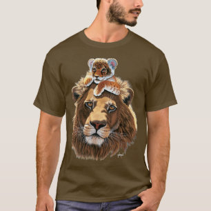 Father Lion and Lion Cub male lion T-Shirt
