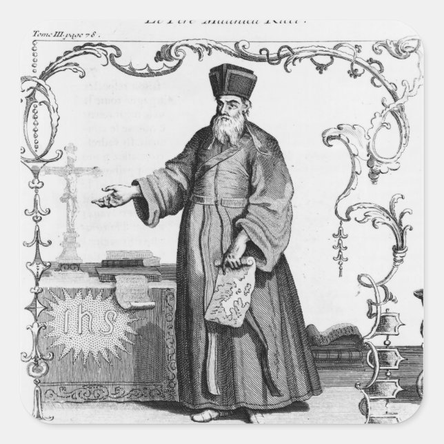 Father Matteo Ricci Square Sticker (Front)