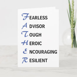 Father Meaning Father's Day Card