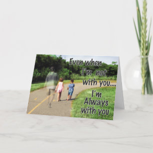 Father missing his Kids on Father's day Card