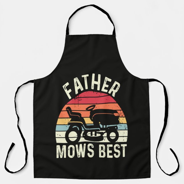 Father Mows Best Apron (Front)