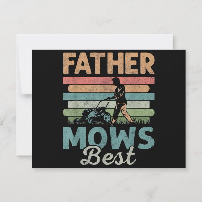 Father mows best dad fathers day (Front)