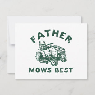 Father mows best save the date