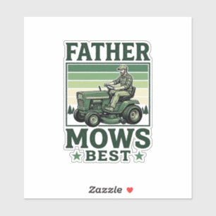 Father Mows Best Vintage Lawn Mower Shirt Design_1