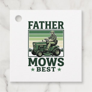Father Mows Best Vintage Lawn Mower Shirt Design_1 Favour Tags
