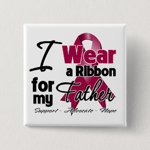 Father - Multiple Myeloma Ribbon 2 Inch Square Button