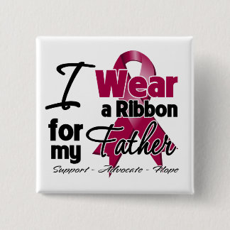 Father - Multiple Myeloma Ribbon 2 Inch Square Button