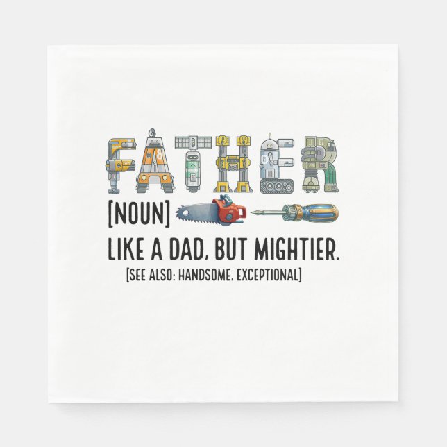 Father Noun Napkin (Front)
