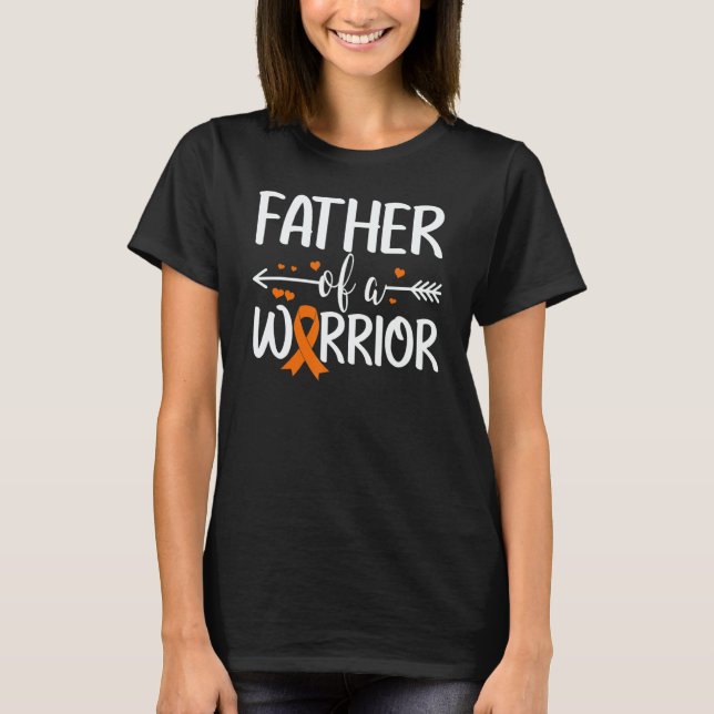 Father Of A Leukemia Warrior Matching Family T-Shirt (Front)